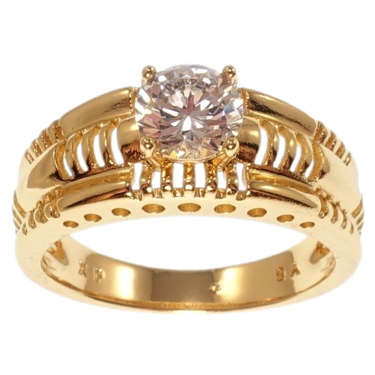 Каблучка Xuping Позолота 18K Різний орнамент із кристальною вставкою фото №20