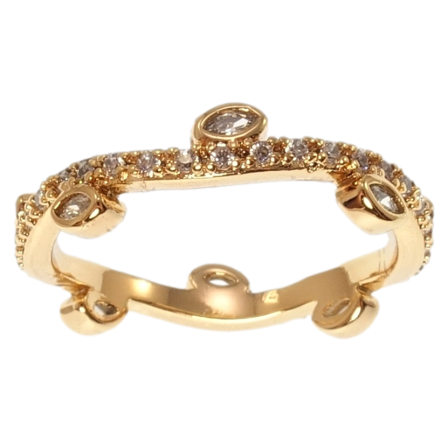 Каблучка Xuping Позолота 18K Ліана фото №1 Каблучка Xuping Позолота 18K Ліана фото №1