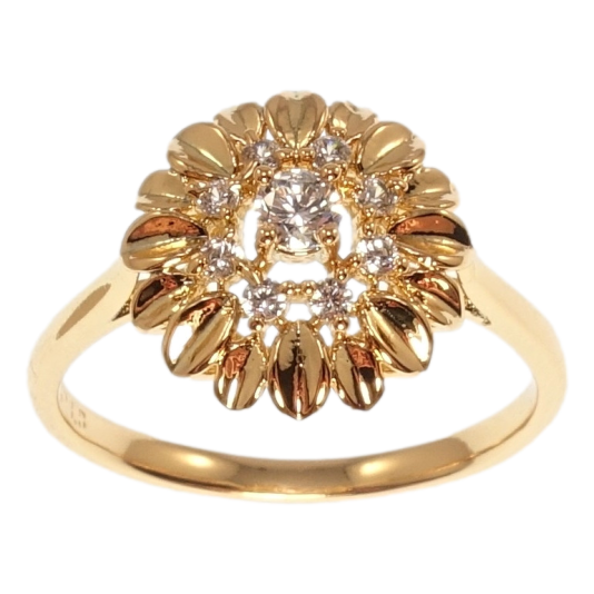 Кольцо Xuping Позолота 18K Цветок фото №1