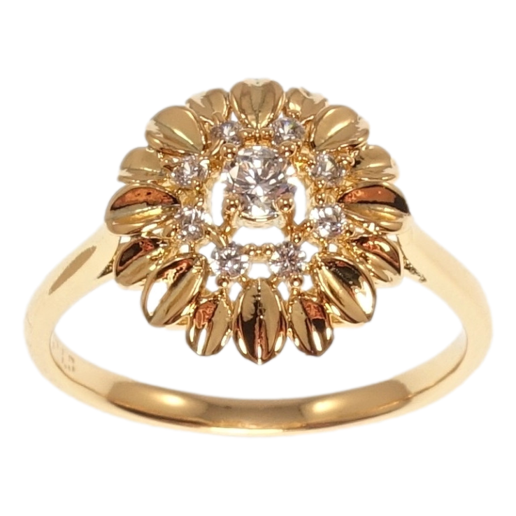 Каблучка Xuping Позолота 18K Квітка фото №5 Каблучка Xuping Позолота 18K Квітка фото №5