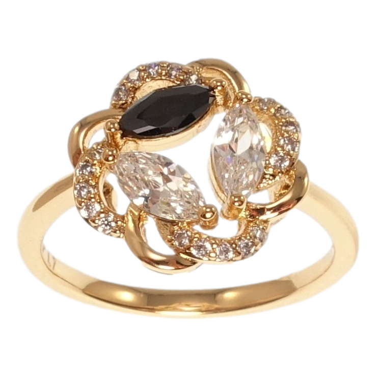 Каблучка Xuping Позолота 18K Сонячна квітка фото №19 Каблучка Xuping Позолота 18K Сонячна квітка фото №19