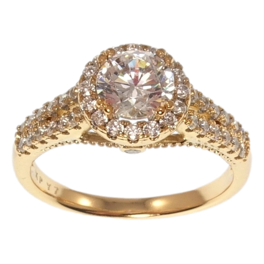 Кольцо Xuping Позолота 18K Роскошный блеск кристаллов фото №1 Кольцо Xuping Позолота 18K Роскошный блеск кристаллов фото №1