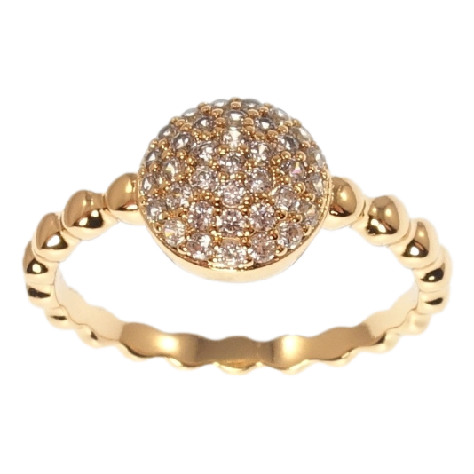 Кольцо Xuping Позолота 18K Круг с инкрустацией цирконием фото №1 Кольцо Xuping Позолота 18K Круг с инкрустацией цирконием фото №1