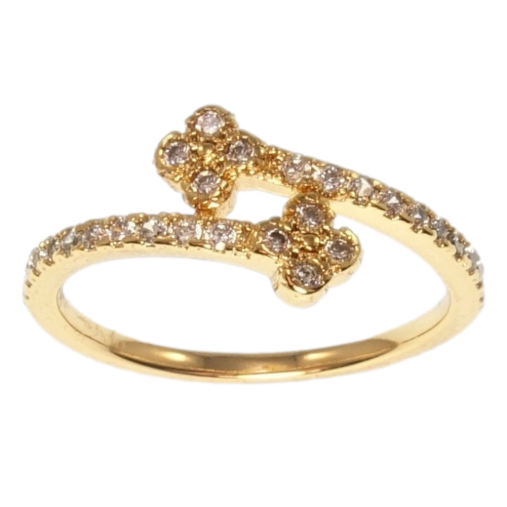 Кольцо Xuping Позолота 18K Два цветочка фото №20 Кольцо Xuping Позолота 18K Два цветочка фото №20