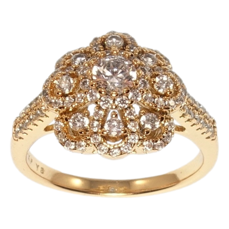 Кольцо Xuping Позолота 18K Роскошный цветок фото №22 Кольцо Xuping Позолота 18K Роскошный цветок фото №22