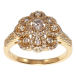 Кольцо Xuping Позолота 18K Роскошный цветок фото №1 Кольцо Xuping Позолота 18K Роскошный цветок фото №1