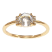 Кольцо Xuping Позолота 18K Конусный кристалл фото №1 Кольцо Xuping Позолота 18K Конусный кристалл фото №1