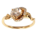 Кольцо Xuping Позолота 18K Цветок с кристаллом фото №1 Кольцо Xuping Позолота 18K Цветок с кристаллом фото №1