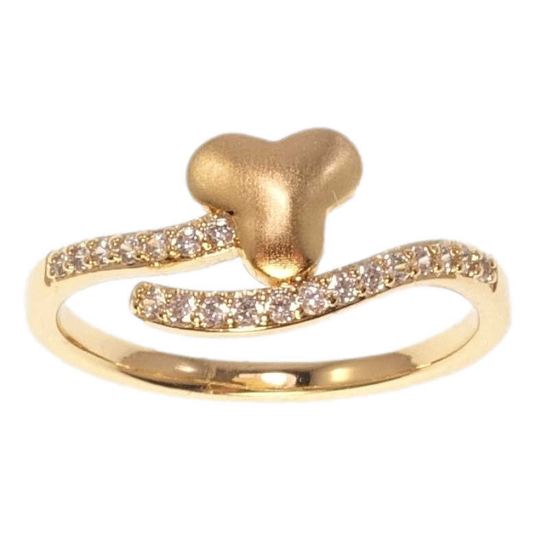 Кольцо Xuping Позолота 18K Декоративный узор с цирконием фото №1