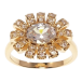 Кольцо Xuping Позолота 18K Цветок с инкрустацией цирконием фото №1 Кольцо Xuping Позолота 18K Цветок с инкрустацией цирконием фото №1