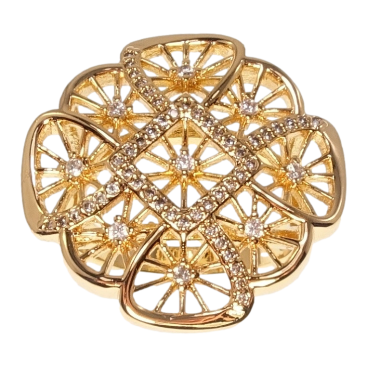 Кольцо Xuping Позолота 18K Фантазийный Узор фото №11 Кольцо Xuping Позолота 18K Фантазийный Узор фото №11