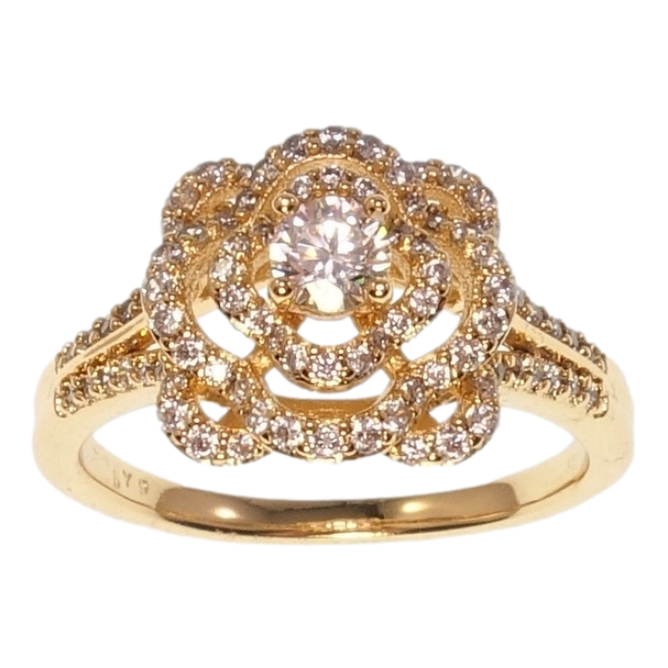 Кольцо Xuping Позолота 18K Четырехъярусный Каст Инкрустация Мелкий Цирконий фото №19 Кольцо Xuping Позолота 18K Четырехъярусный Каст Инкрустация Мелкий Цирконий фото №19