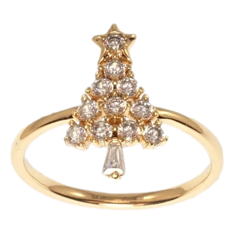 Кольцо Xuping Позолота 18K Елочка фото №1 Кольцо Xuping Позолота 18K Елочка фото №1