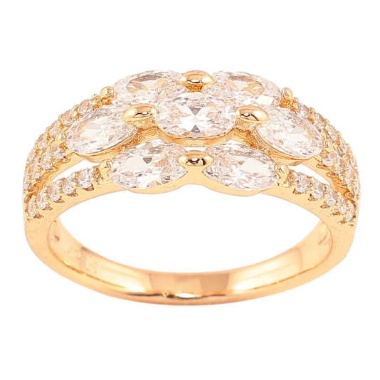 Кольцо Xuping Позолота 18K Инкрустация цирконием фото №1 Кольцо Xuping Позолота 18K Инкрустация цирконием фото №1