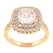 Кольцо Xuping Позолота 18K Фианит с инкрустацией цирконием фото №1 Кольцо Xuping Позолота 18K Фианит с инкрустацией цирконием фото №1