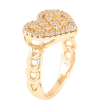 Кольцо Xuping Позолота 18K Сердце с инкрустацией цирконием фото №2 Кольцо Xuping Позолота 18K Сердце с инкрустацией цирконием фото №2