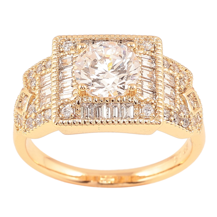 Кольцо Xuping Позолота 18K Инкрустация цирконием фото №24 Кольцо Xuping Позолота 18K Инкрустация цирконием фото №24