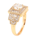 Кольцо Xuping Позолота 18K Инкрустация цирконием фото №2 Кольцо Xuping Позолота 18K Инкрустация цирконием фото №2