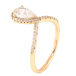 Кольцо Xuping Позолота 18K Кристальная петелька фото №2 Кольцо Xuping Позолота 18K Кристальная петелька фото №2