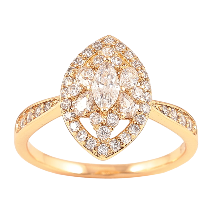 Кольцо Xuping Позолота 18K Узор с инкрустацией цирконием фото №6 Кольцо Xuping Позолота 18K Узор с инкрустацией цирконием фото №6