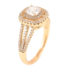 Каблучка Xuping Позолота 18K «Інкрустація цирконієм» фото №2