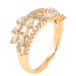 Кольцо Xuping Позолота 18K Кристальный узор фото №2