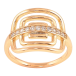 Кольцо Xuping Позолота 18K Декоративный узор с дорожкой циркония фото №1 Кольцо Xuping Позолота 18K Декоративный узор с дорожкой циркония фото №1