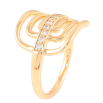 Кольцо Xuping Позолота 18K Декоративный узор с дорожкой циркония фото №2