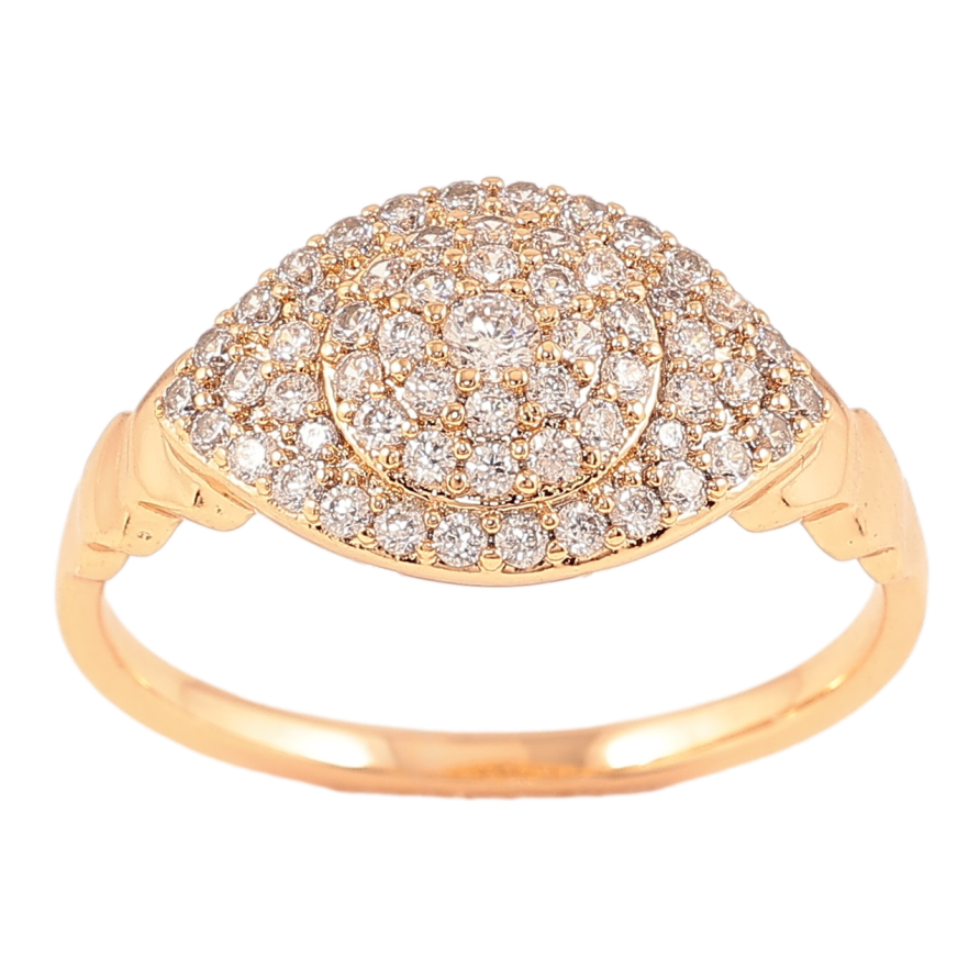 Кольцо Xuping Позолота 18K Инкрустация цирконием фото №1 Кольцо Xuping Позолота 18K Инкрустация цирконием фото №1