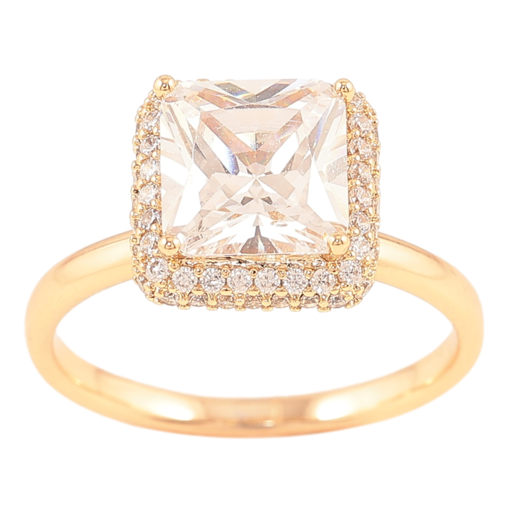 Кольцо Xuping Позолота 18K Фианит в оправе с цирконием фото №21 Кольцо Xuping Позолота 18K Фианит в оправе с цирконием фото №21