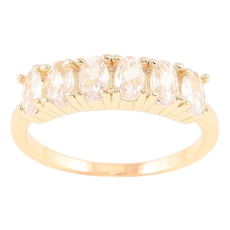 Кольцо Xuping M&L Цвет 18К Дорожка кристаллов фото №19 Кольцо Xuping M&L Цвет 18К Дорожка кристаллов фото №19