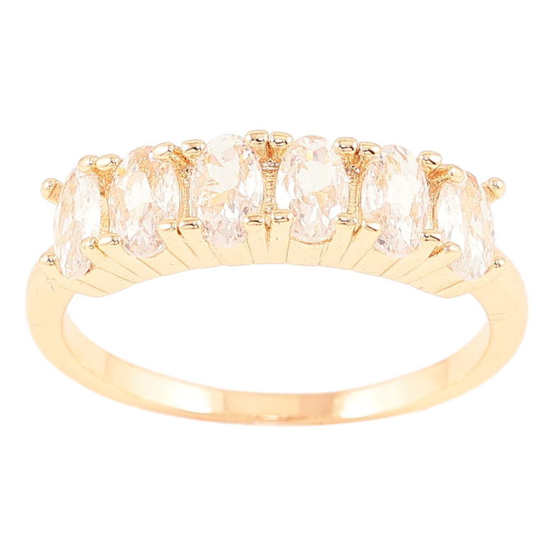 Каблучка Xuping M&L Колір 18К «Доріжка кристалів» фото №1