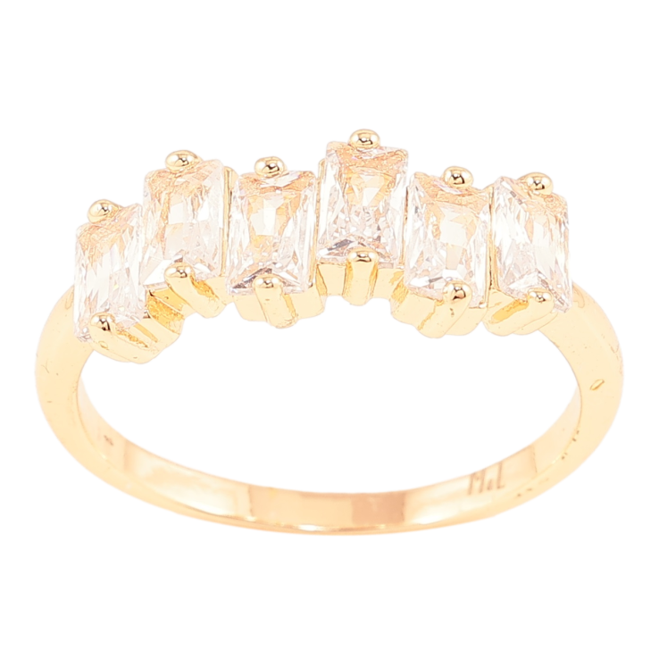 Кольцо Xuping M&L Цвет 18К Дорожка фианитов фото №25