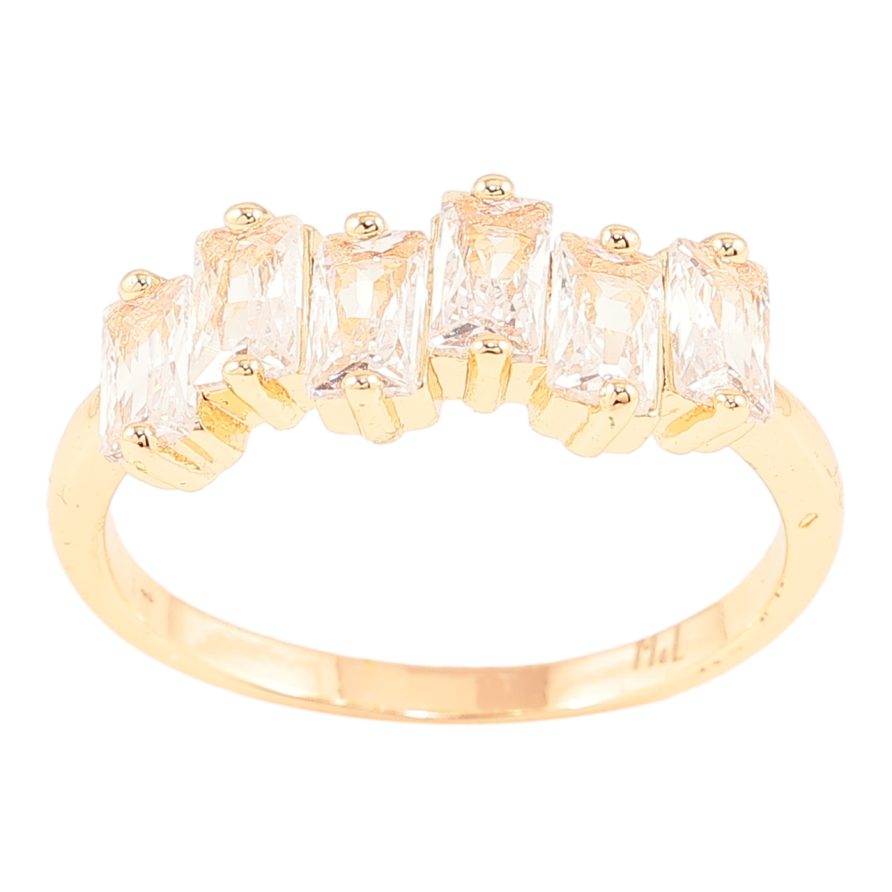 Кольцо Xuping M&L Цвет 18К Дорожка фианитов фото №1 Кольцо Xuping M&L Цвет 18К Дорожка фианитов фото №1