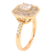 Кольцо Xuping Позолота 18K Фигурный купол с цирконием фото №2 Кольцо Xuping Позолота 18K Фигурный купол с цирконием фото №2