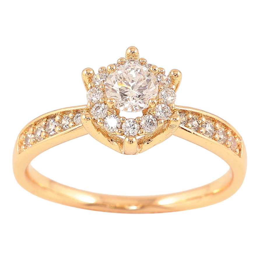 Каблучка Xuping Позолота 18K «Іскристість фото №1