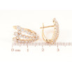 Серьги Xuping Позолота 18K английский замок Узор из дорожек циркония фото №2
