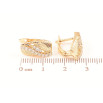 Серьги Xuping Позолота 18K английский замок Узор с цирконием фото №2