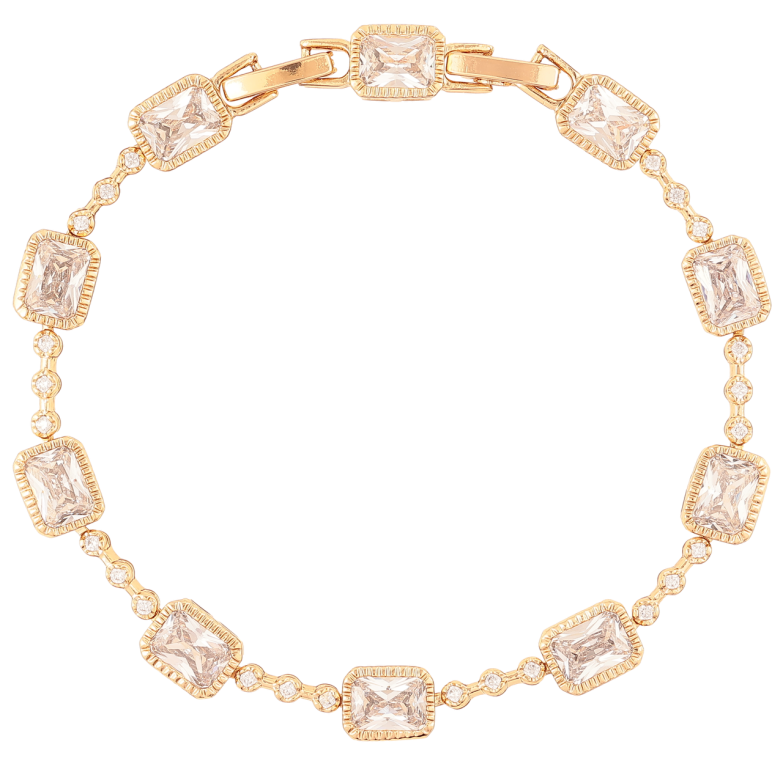 Браслет Xuping Позолота 18K «Доріжка цирконію з фіанітами» розмір з доп. замком 17.5,19.5см х 2-6мм фото №1 Браслет Xuping Позолота 18K «Доріжка цирконію з фіанітами» розмір з доп. замком 17.5,19.5см х 2-6мм фото №1