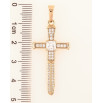 Кулон Xuping Позолота 18K Крест с цирконием для цепочки до 7мм фото №2