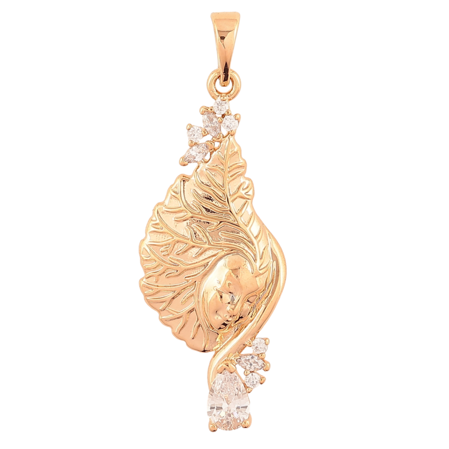 Кулон Xuping Позолота 18K Нимфа для цепочки до 5мм фото №1