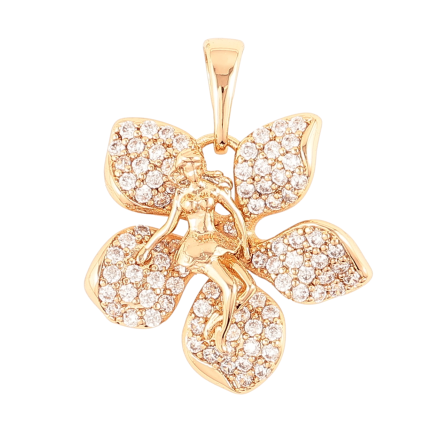 Кулон Xuping Позолота 18K Дюймовочка для цепочки до 6мм фото №1