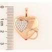 Кулон Xuping Позолота 18K «Сердечко з обручкою для заручин» для ланцюжка до 6мм фото №2
