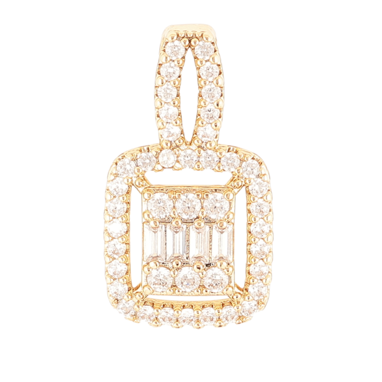 Кулон Xuping Позолота 18K Инкрустация цирконием для цепочки до 3мм фото №4