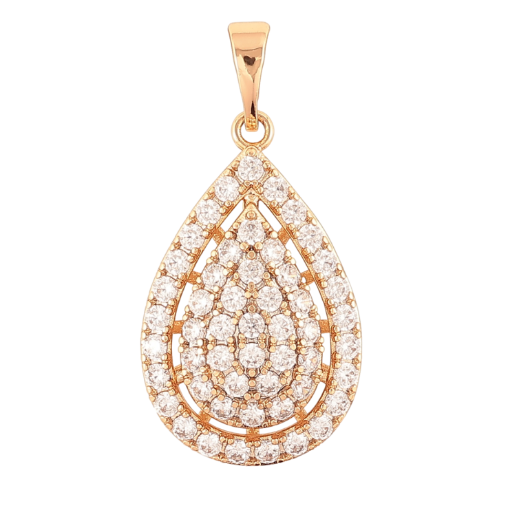 Кулон Xuping Позолота 18K «Крапля з інкрустацією цирконієм» для ланцюжка до 6мм фото №20 Кулон Xuping Позолота 18K «Крапля з інкрустацією цирконієм» для ланцюжка до 6мм фото №20