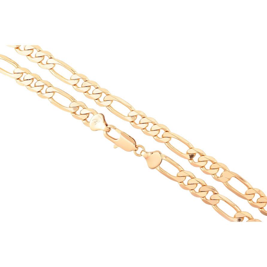 Ланцюжок Xuping Позолота 18K «Плетіння Фігаро» довжина 55см х 7мм фото №1 Ланцюжок Xuping Позолота 18K «Плетіння Фігаро» довжина 55см х 7мм фото №1