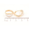 Серьги Xuping Позолота 18K колечки Кристальный блеск фото №2 Серьги Xuping Позолота 18K колечки Кристальный блеск фото №2