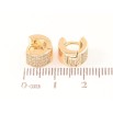 Сережки Xuping Позолота 18K колечка «Інкрустація цирконієм» фото №2