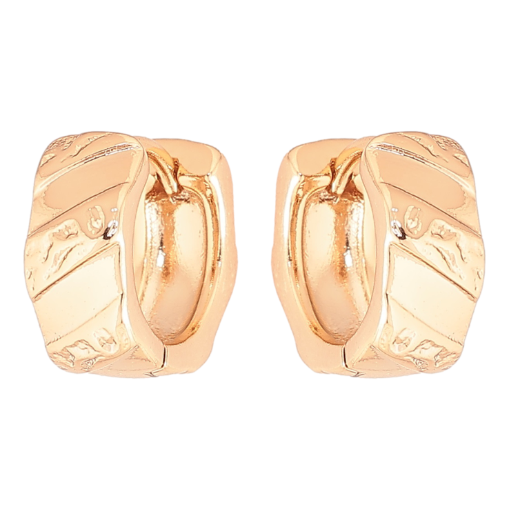 Серьги Xuping Позолота 18K колечки Декоративный узор фото №17