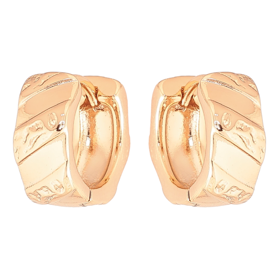 Серьги Xuping Позолота 18K колечки Декоративный узор фото №1